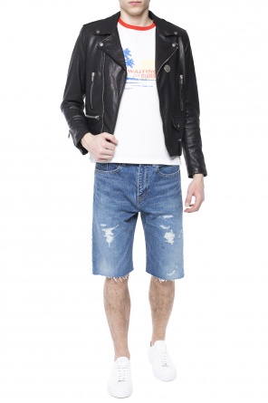 Jeansowe szorty z przetarciami, zdjęcie 2 Jeansowe szorty z przetarciami od Saint Laurent